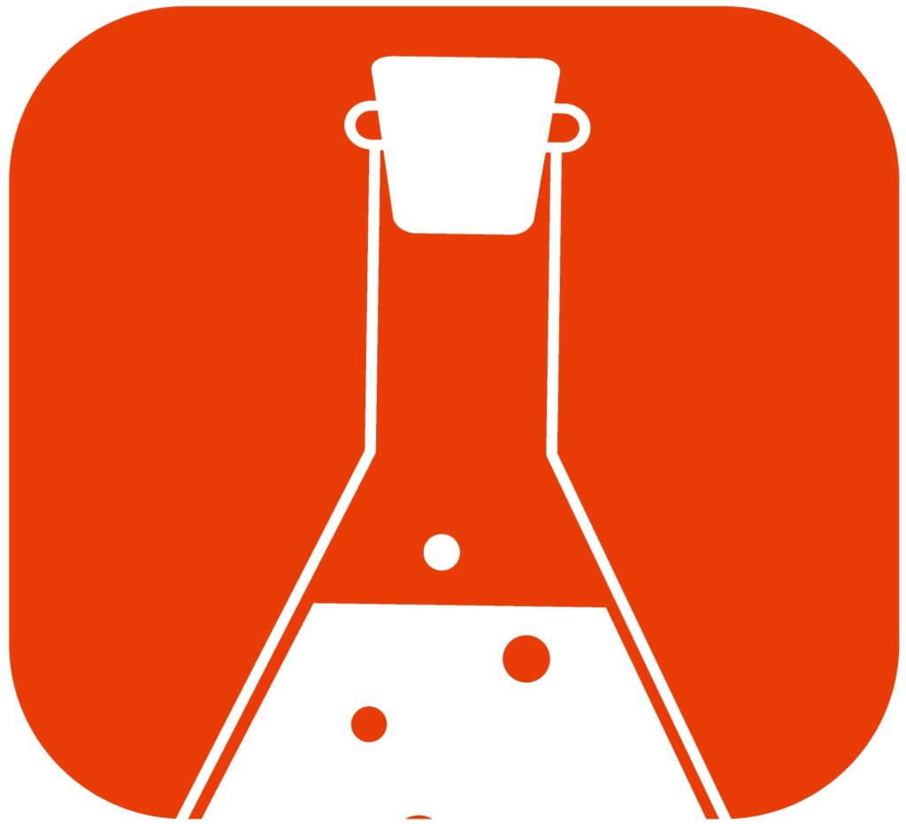 stem education logo banner with learning icons illustration