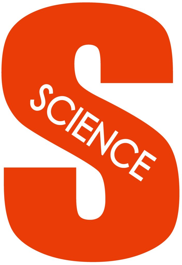 stem education logo banner with learning icons illustration